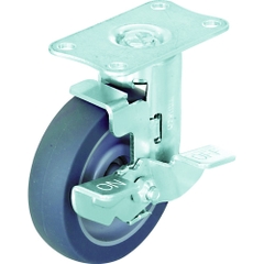 Trusco Nakayama Việt Nam | TRUSCO Plate type sound saving caster (elastomer wheel) with free stopper MW3899527