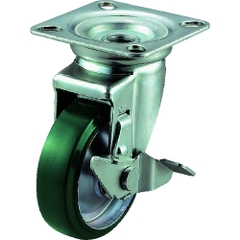 YUEI Caster Division Việt Nam | YUEI plate type caster "J series" (pressed urethane wheel) with swivel stopper MW2963337