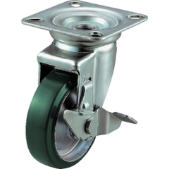 YUEI Caster Division Việt Nam | YUEI plate type caster "J series" (pressed urethane wheel) with swivel stopper MW4842391