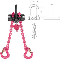 Xích cẩu hàng mini, sling xích mini BRW  -# 862300
