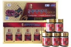 Cao linh chi đông trùng hạ thảo Pocheon Hộp 5 lọ x 50g