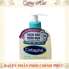 Gel Rửa Mặt Cetaphil Gentle Exfoliating SA Cleanser Cho Da Thiên Dầu, Dễ Mụn, Nhạy Cảm - 473ml/236ml