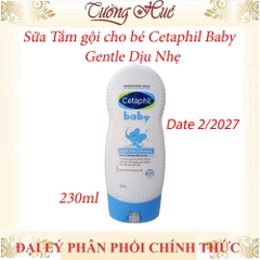 Sữa Tắm gội cho bé Cetaphil Gentle Dịu Nhẹ 230ml/400ml