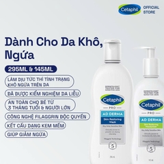 Sữa Tắm Dành Cho Chàm Da Viêm Da Cơ Địa Cetaphil Pro AD Derma Skin Restoring Wash 295ml
