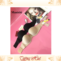 Áo lót nữ Manishi 218 đúc su cúp ngang không dây vai.