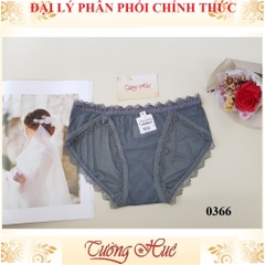 Quần lót nữ Rouman 0366 thun sọc viền ren MÀU NGẪU NHIÊN.