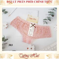 Quần lót nữ Candy 303 quần lót bèo nhúng họa tiết MÀU NGẪU NHIÊN.