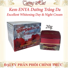 Kem ENYA Dưỡng Trắng Da Excellent Whitening Day & Night Cream - 20g (Enya Lan đỏ)