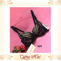 Áo lót nữ Thái Lan Sister Hood 969 ren, mút mỏng lưng bảng to.