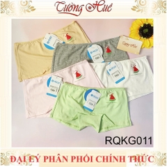 Quần lót bé gái Relax RQKG011 6T-11T quần dạng đùi chất cotton mềm màu trơn họa tiết nhỏ xinh.