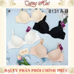 Áo lót nữ annie 8131 Áo lót trơn có gọng xẻ V sâu mút vừa 2cm cúp A B.