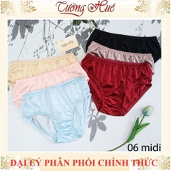 Quần lót nữ Angel 06midi Quần lót lưng cao form nhỏ màu trơn basic.
