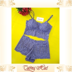 Set bộ Bra ren mút mỏng vừa không gọng.