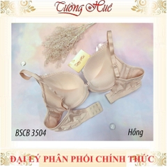 Áo lót nữ Bon Bon BSCB 3504 Có Gọng Phối Ren Đệm Mút 3cm.