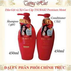 Dầu Gội và Xả Cao Cấp Dưỡng Tóc Bóng Mượt Tsubaki Premium Moist Shampoo - 450ml (Có Lựa Chọn)