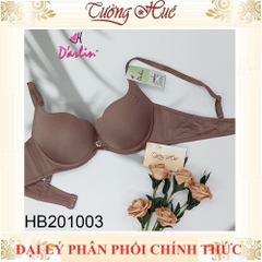 Áo lót nữ Darlin HB201003 trơn mút dày nâng.