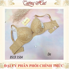 Áo lót nữ Bon Bon BSCB 3504 Có Gọng Phối Ren Đệm Mút 3cm.