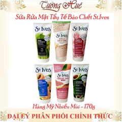 Sữa Rửa Mặt Tẩy Tế Bào Da Chết St.Ives Hàng Mỹ Nhiều Mùi Lựa Chọn - 170g