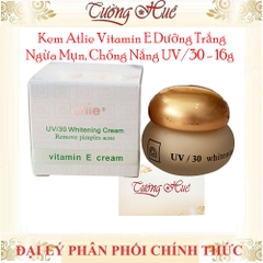 Kem Atlie Vitamin E Dưỡng Trắng, Ngừa Mụn, Chống Nắng UV/30 - 16g