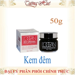 Locean Red Ginseng Kem hồng sâm Chống Lão Hóa Da, Dưỡng ẩm, Trắng Da ban đêm Intelligent Night Cream - 50g