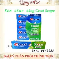 Kem Đánh Răng Crest Scope Pro Advanced Freshness - 232g