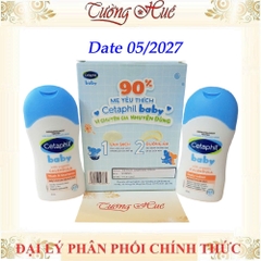 Cetaphil Baby Minisize Tắm Gội Dưỡng Ẫm và Kem Làm Dịu Hăm Tả - ( Bộ 2/ Bộ 3/ Lẻ 50ml)