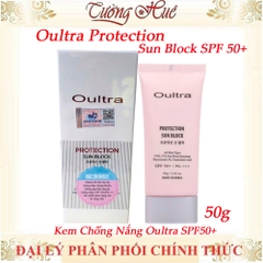 Oultra Kem Chống Nắng Nâng Tone SPF50+ Pa+++, Kiềm Dầu, Bảo Vệ, Làm Dịu Da 50G