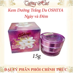 Kem Dưỡng Trắng Da OSHIYA Ngày và Đêm - 15g - Tím