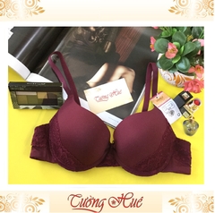 Áo lót nữ Lovely 477 dầy nâng trơn phối ren.