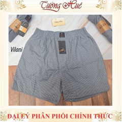Quần Đùi Nam Vilani Họa Tiết Mặc Nhà Vải Cotton Mềm Mát Thoải Mái