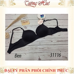 Áo lót nữ Marguerite-Paris 31116 Trơn Không Gọng Mút Mỏng Xẻ V Sâu, Lưng Bảng U