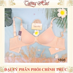 Áo Lót Nữ Đài Loan Iway 1698 Không Gọng Mút Mỏng Dây Bản Lớn 3 móc