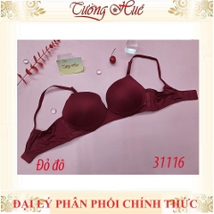 Áo lót nữ Marguerite-Paris 31116 Trơn Không Gọng Mút Mỏng Xẻ V Sâu, Lưng Bảng U