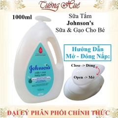 Sữa Tắm Johnson Milk & Rice Baby Bath Dành Cho Bé - 1000ml