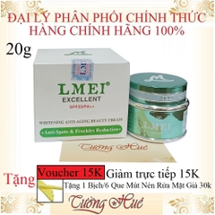 [TặngVoucher15k-GiảmNgay15k]Kem Dưỡng Ngừa Đốm Nâu, Tàn Nhang Lmei Excellent SPF50/PA++ Anti-Spots & Freckles Reduction ( Tặng 1 Bịch/6 Que Mút Rửa Mặt )