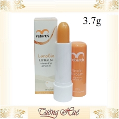 Son Dưỡng Môi Nhau Thai Cừu Rebirth Vitamin E & Apricot Oil - 3.7g.