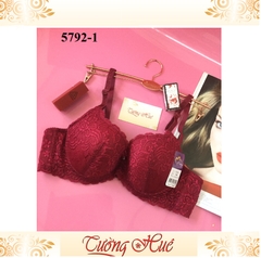 Áo lót nữ Đài Loan Iway 5792-1 ren mút mỏng lưng bản to 2 móc cài