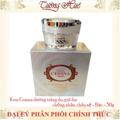 Kem Cessna dưỡng trắng da, giữ ẩm, chống nhăn, chảy xệ - Bạc - 30g