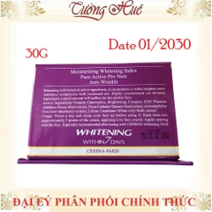 Kem trắng da, giữ ẩm, chống nhăn Cessna Whitening Hebetic Cream All Skin Type - Tím - 30g