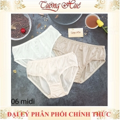 Quần lót nữ Angel 06midi Quần lót lưng cao form nhỏ màu trơn basic.