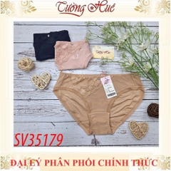 Quần lót nữ Bon Bon SV35179 lưng vừa ren mềm dính charm