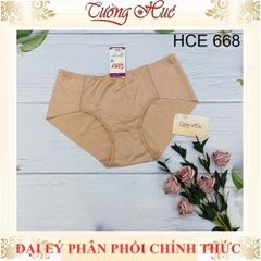 Quần lót nữ Cosy 668 Quần lót nữ lưng cao không viền may chất thun lụa mềm mịn.