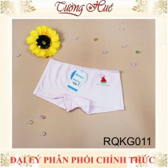Quần lót bé gái Relax RQKG011 6T-11T quần dạng đùi chất cotton mềm màu trơn họa tiết nhỏ xinh.
