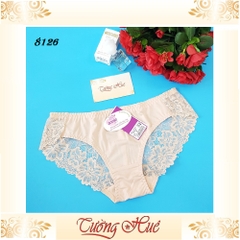 Quần lót nữ annie QE 8126 trơn phối ren phía sau