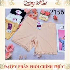 Quần đùi mặc váy annie 2156 su lạnh ống chân phối ren.