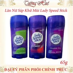 Lăn Nữ Sáp Khử Mùi Lady Speed Stick Nhiều Mùi Hương - 65g