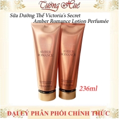 Sữa Dưỡng Thể Victoria's Secret Amber Romance Lotion Perfumée - 236ml - Cam