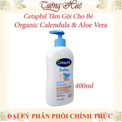 Cetaphil Tắm gội cho bé Organic Calendula & Hoa Cúc 230ml/400ml