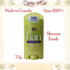Lăn Khử Mùi Nữ BAN Inisible Solid Antiperspirant Deodorant - 73g (Có Lựa Chọn)