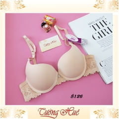 Áo lót nữ annie Bra 8126 trơn lưng ren.